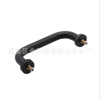 不锈钢玻璃门拉手黑色L-17